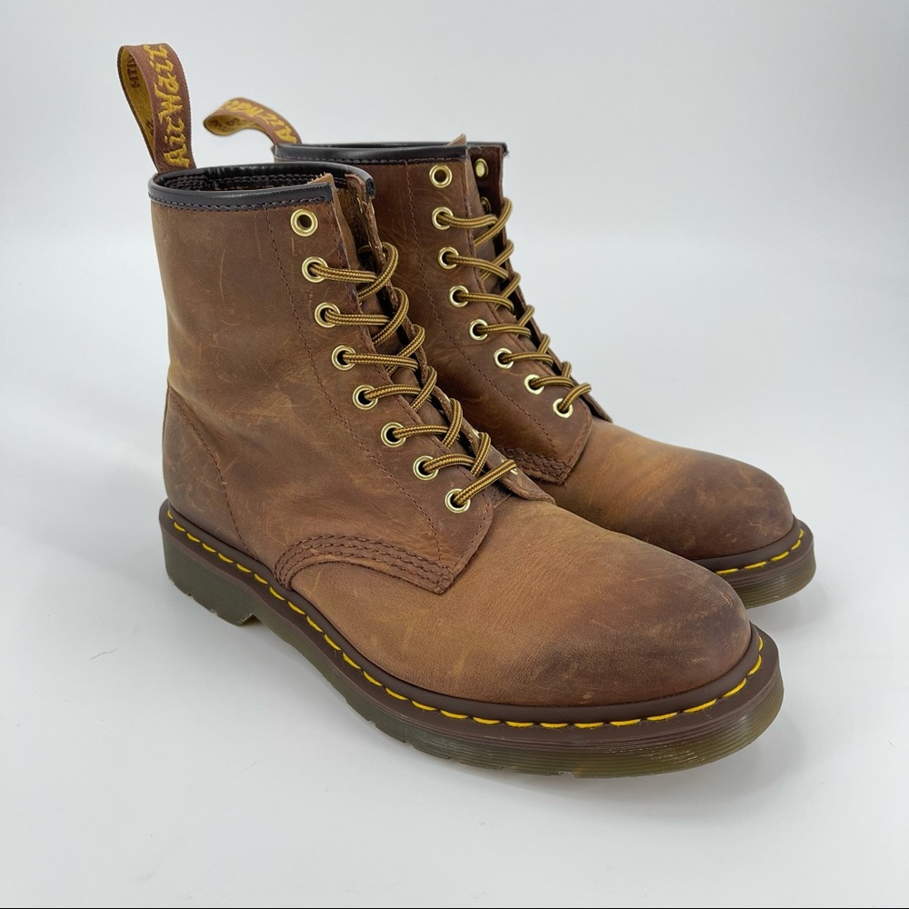 Dr. Martens Brown Leather Lace-Up Boots